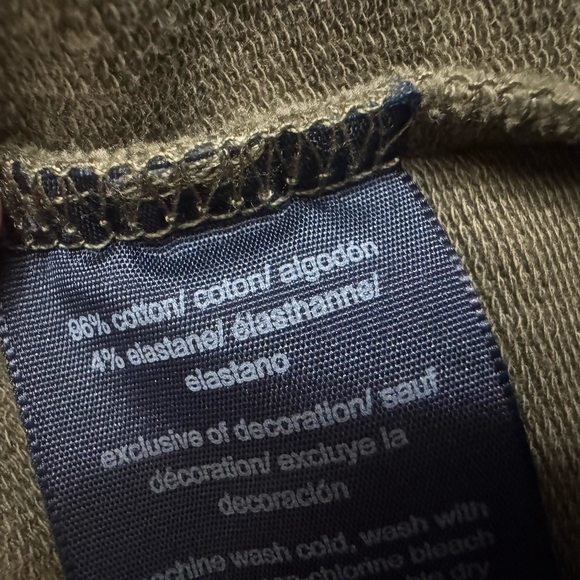 Tommy Hilfiger Classic Open-Front Military Band Jacket Size:M Green Buttons - Picture 10 of 11